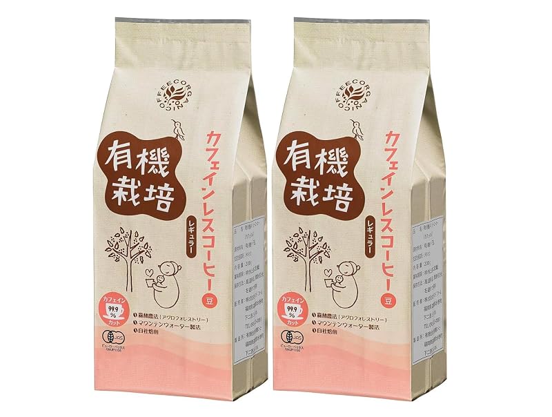 カフェインレスコーヒー 豆 2袋の商品画像