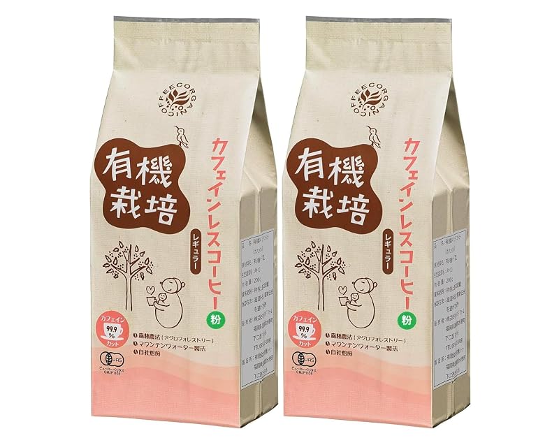 カフェインレスコーヒー 粉 2袋の商品画像